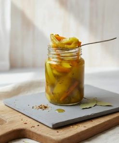 Homemade bougie lemon & carrot atchaar